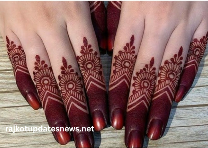 simple:7blyuefwowc= Finger Mehndi Design